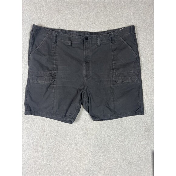 Wrangler All Terrain Men's Outdoor Utility Shorts Gray Size 48 Canvas 6 Pockets - Picture 1 of 11